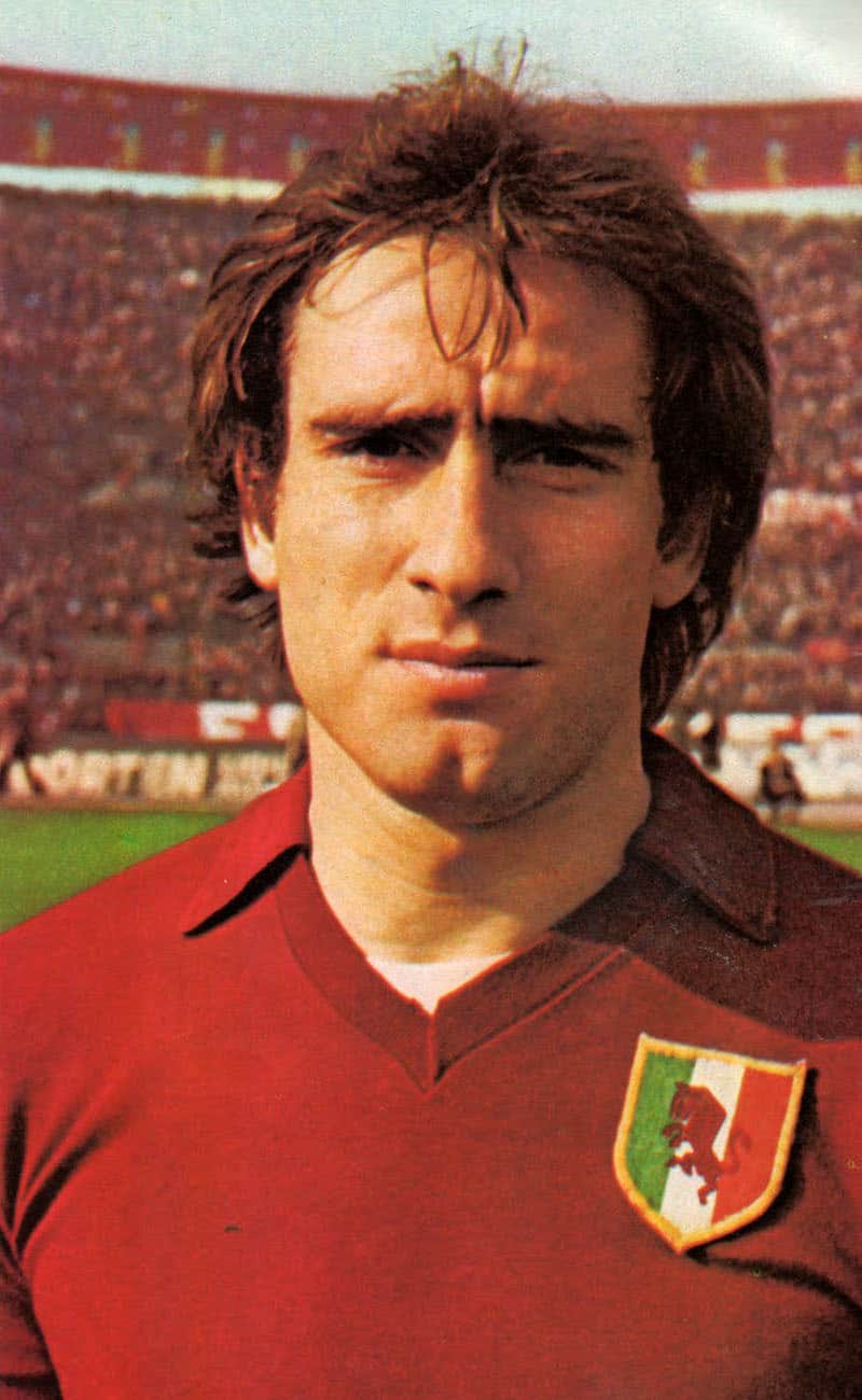 Francesco Graziani con la maglia del Torino nella stagione 1976-77