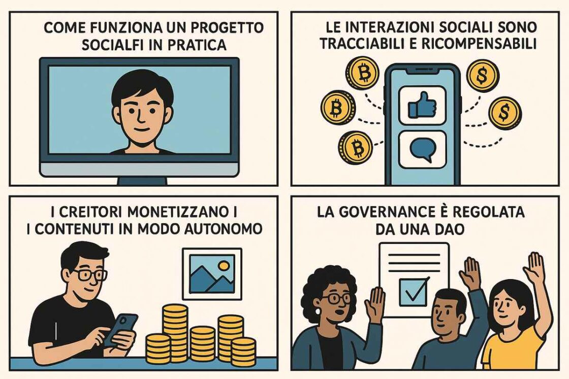 Unione tra social network e finanza decentralizzata