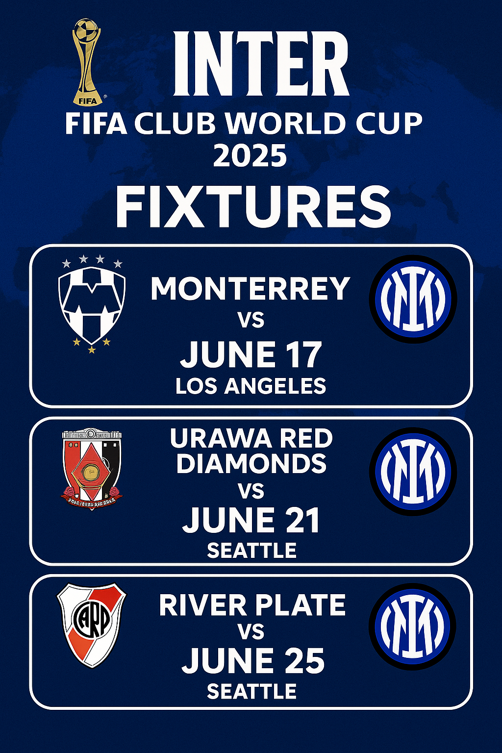 Mondiale per Club 2025, il calendario dell’Inter: date, orari e avversarie nel Gruppo E